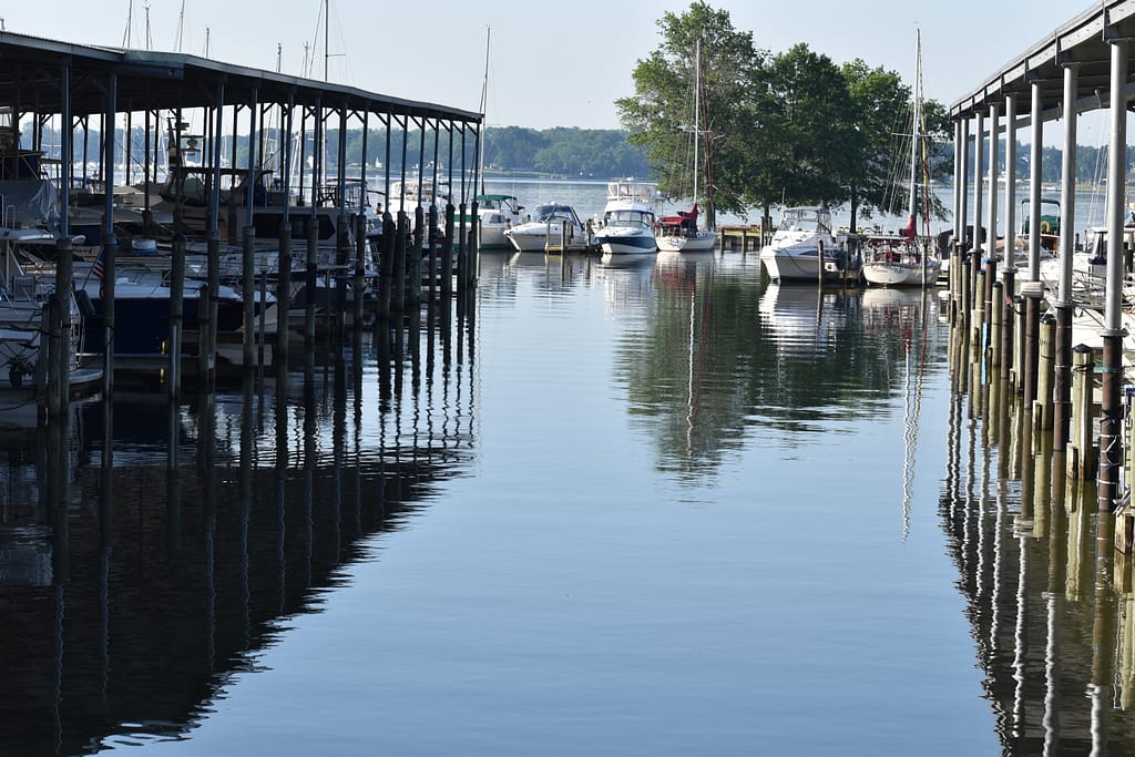 Waterway Between Covered Slips