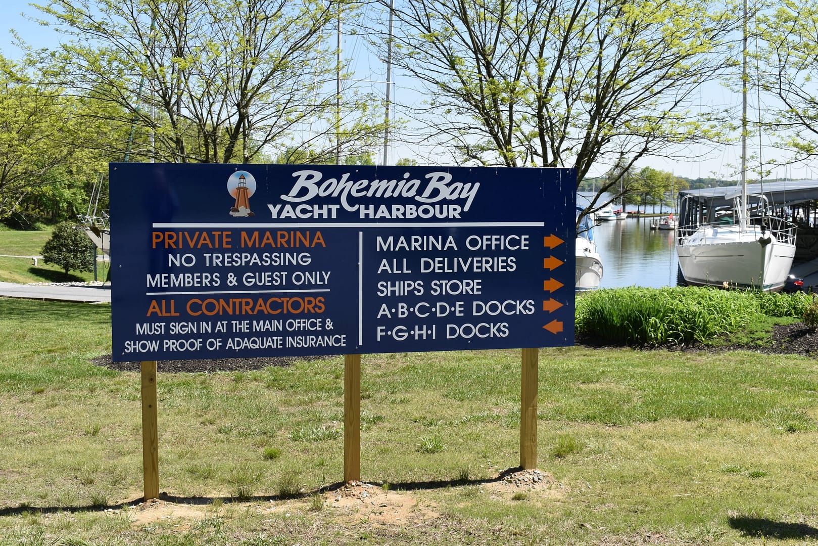BBYH facilities location sign