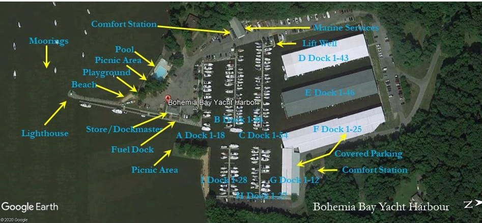 map showing amenities