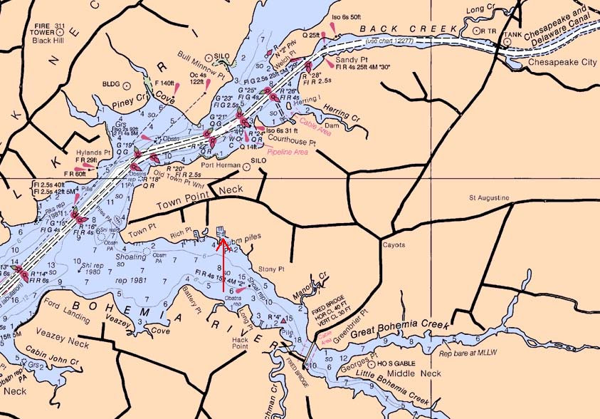 Directions Bohemia Bay Yacht Harbour Chesapeake City, MD